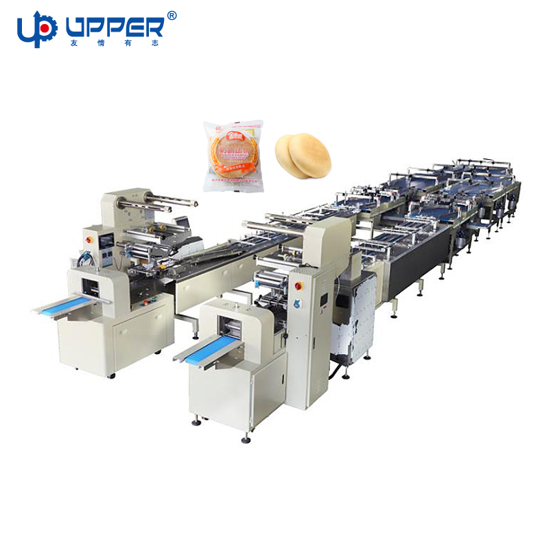 Máquina de embalaje de galletas de doble capa